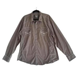 BKE Men's Athletic Fit Casual Button-Down Shirt XXL